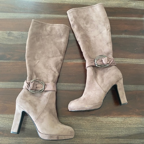 memory foam knee high boots